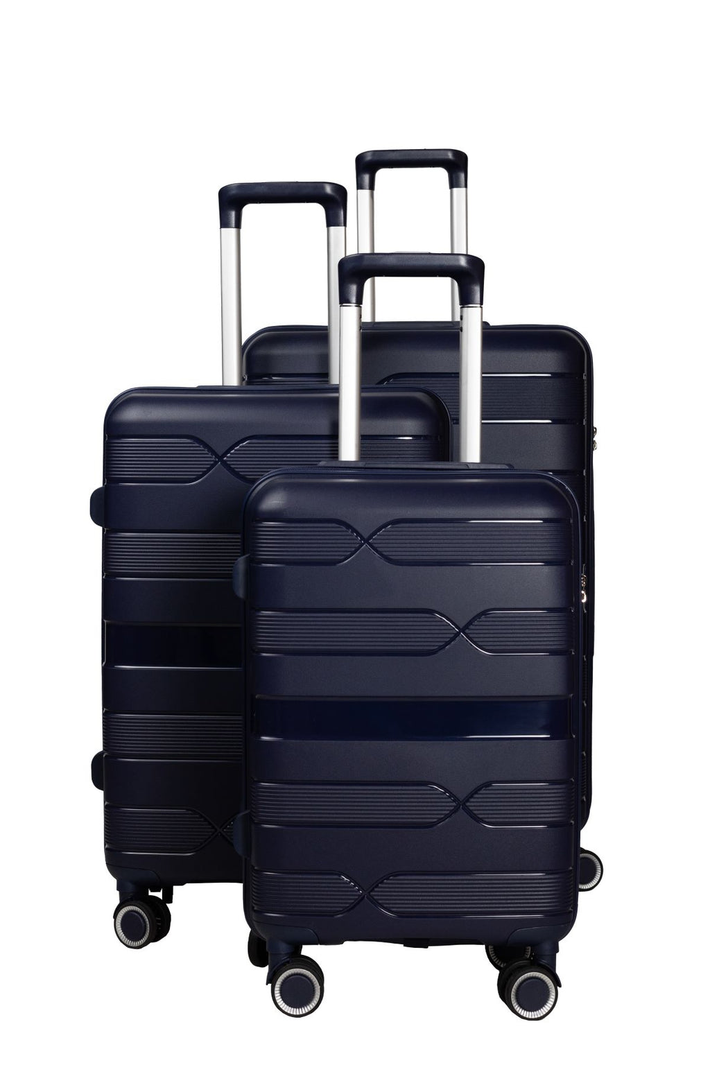 Conjunto de 3 Malas em Polipropileno com Rodas Silenciosas