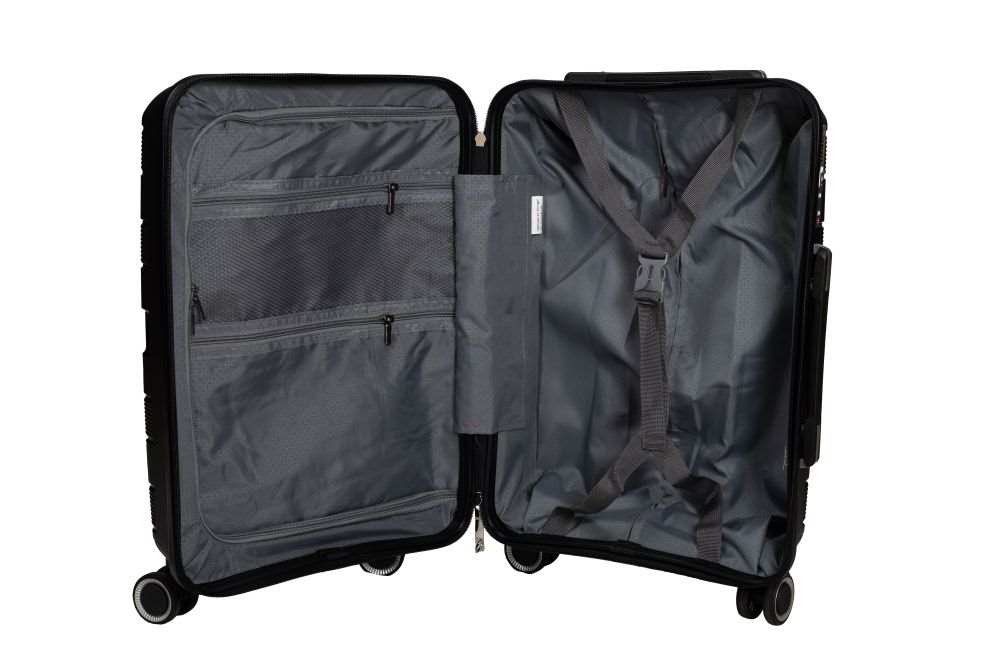 Conjunto de 3 Malas em Polipropileno Resistente com Rodas Silenciosas