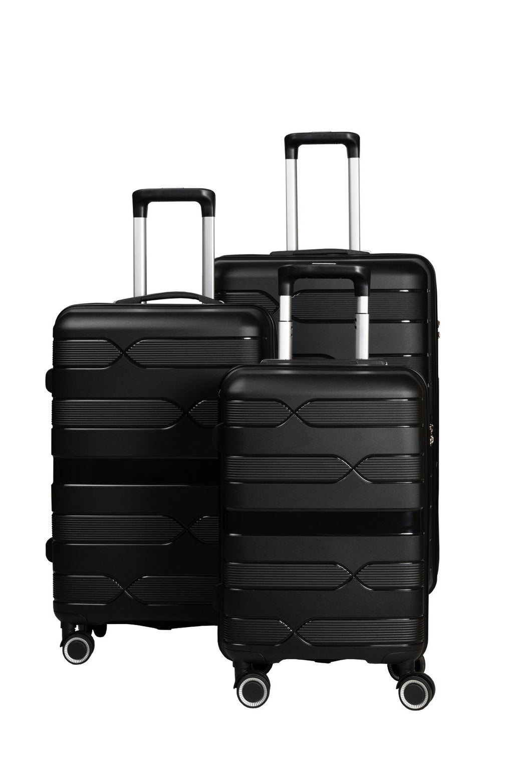 Conjunto de 3 Malas em Polipropileno com Rodas Silenciosas