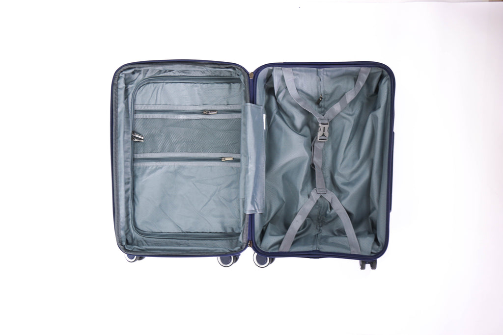 Conjunto de 3 Malas Expansíveis em Polipropileno com Fechadura TSA