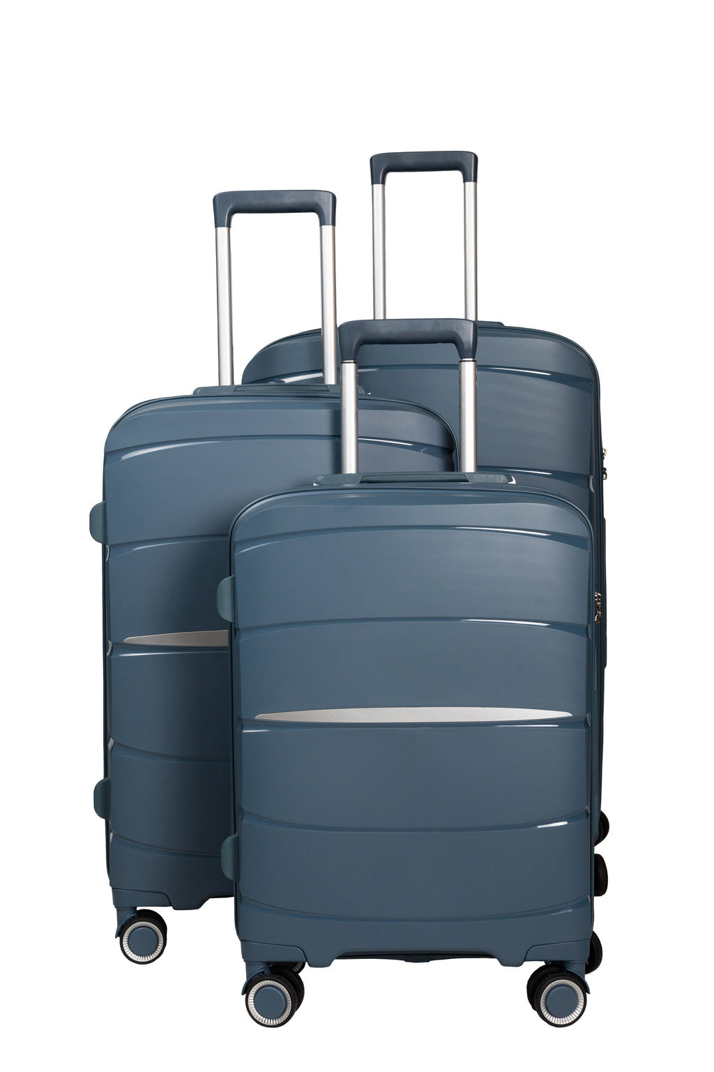 Conjunto de 3 Malas em Polipropileno Resistente com Rodas Silenciosas