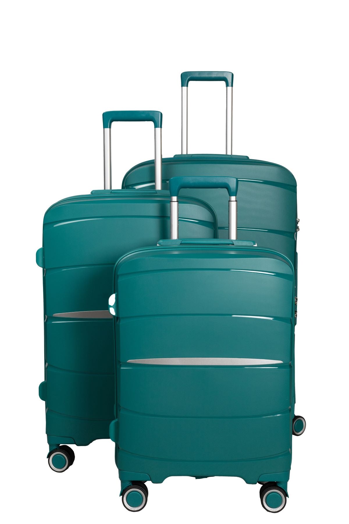 Conjunto de 3 Malas em Polipropileno Resistente com Rodas Silenciosas