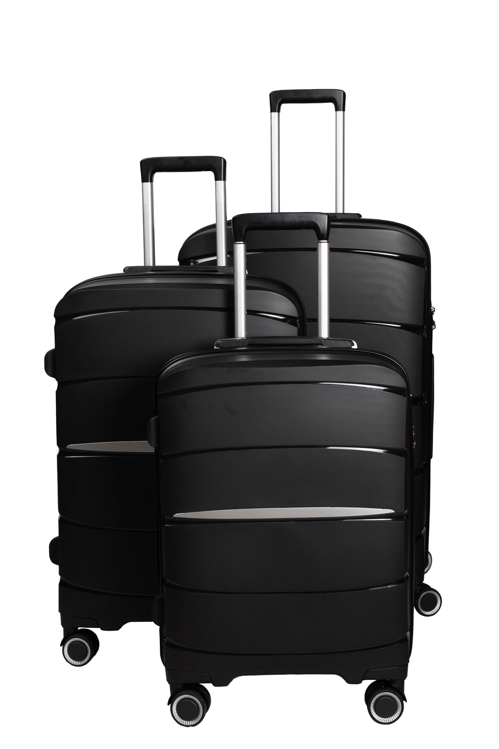 Conjunto de 3 Malas em Polipropileno Resistente com Rodas Silenciosas