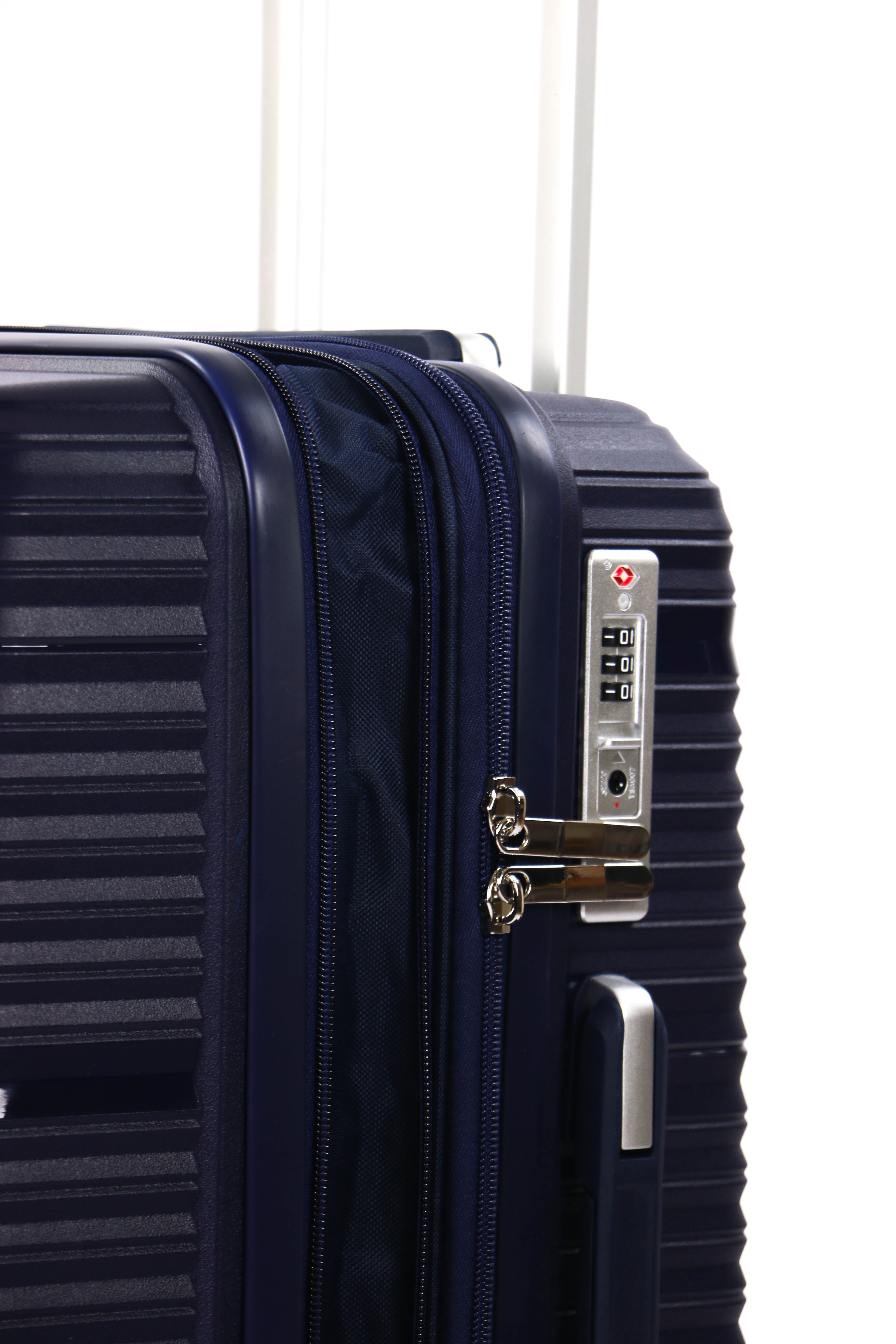 Mala de Viagem Média Expansível com Fechadura TSA | Produzida em Portugal